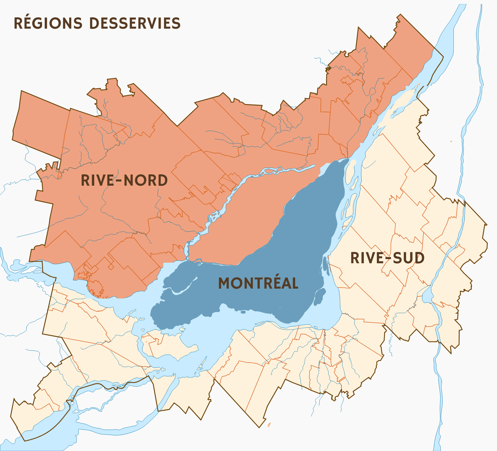 Regions desservies par Uniko Électrique